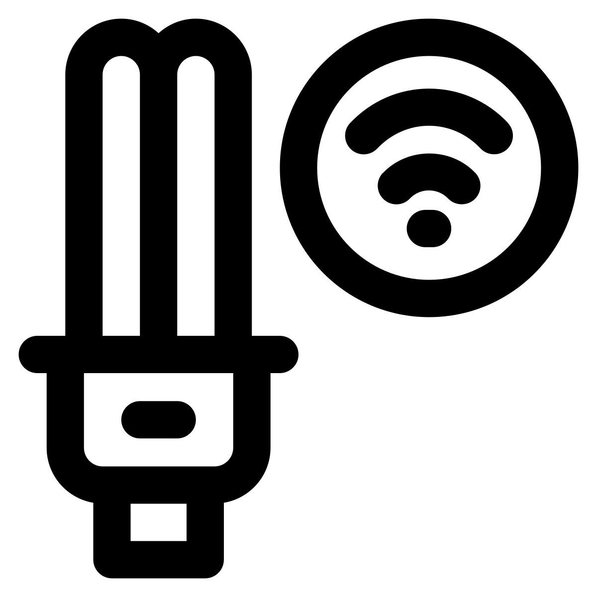 smart bulb icon