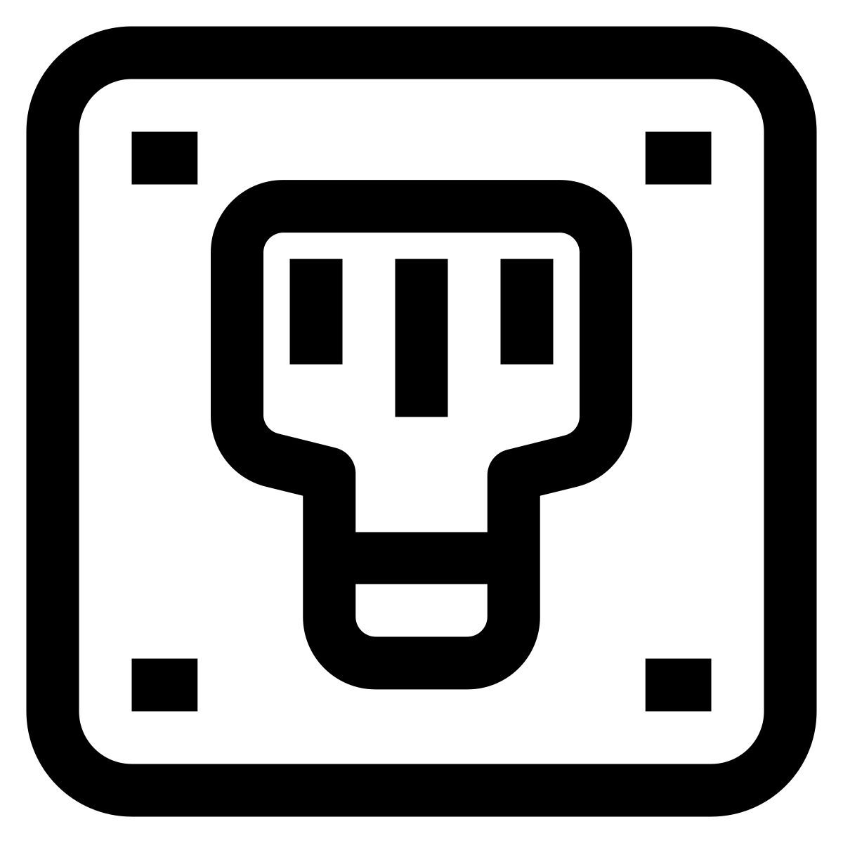 telephone socket icon