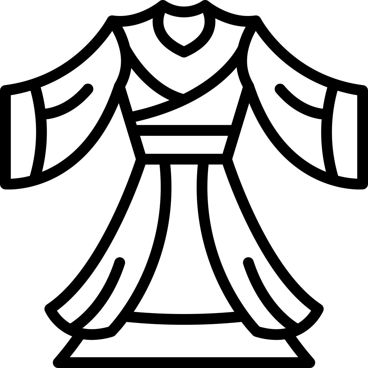 chinese dress icon