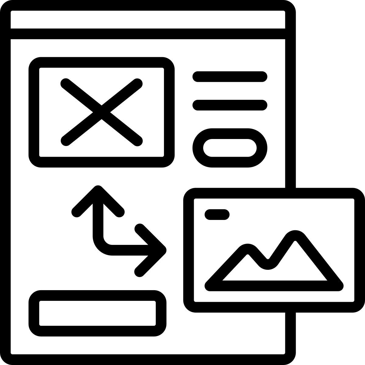 layout diapositiva icon