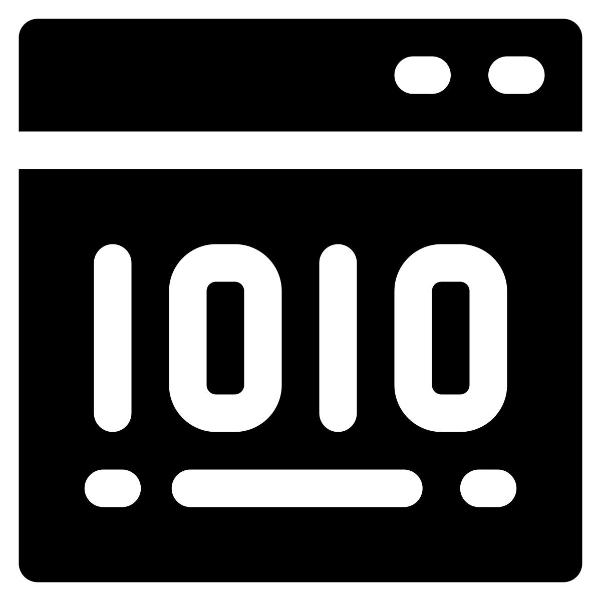 binary code icon