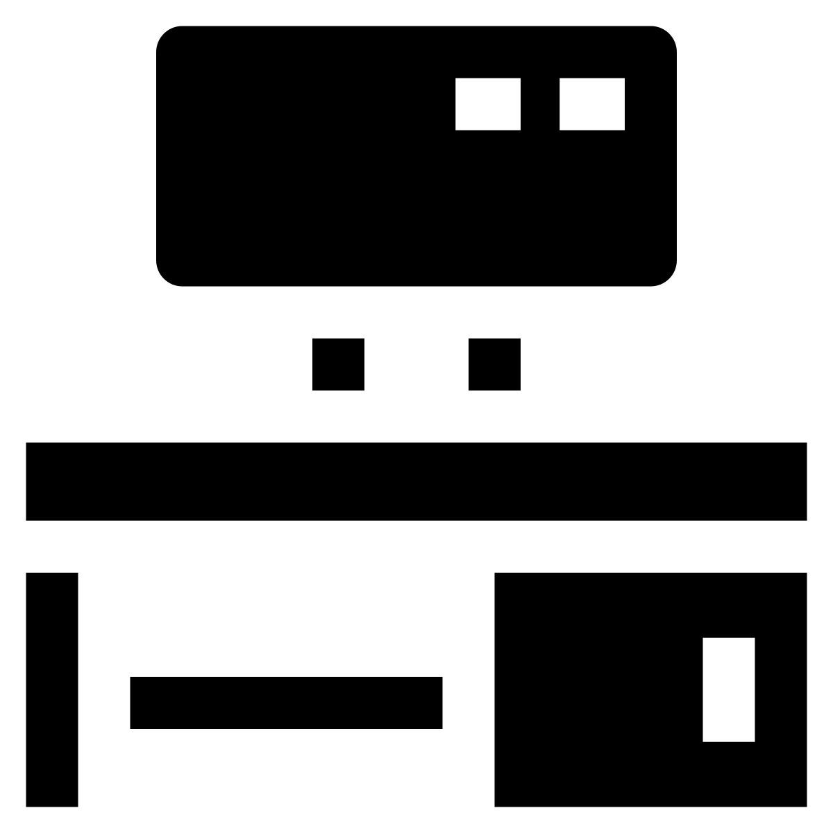 computer desk icon