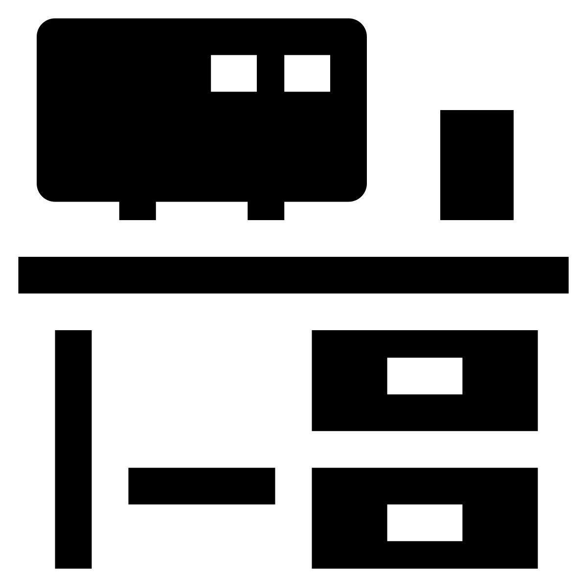 computer desk icon