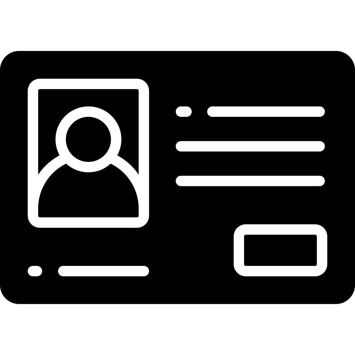 Cartão de identificação icon