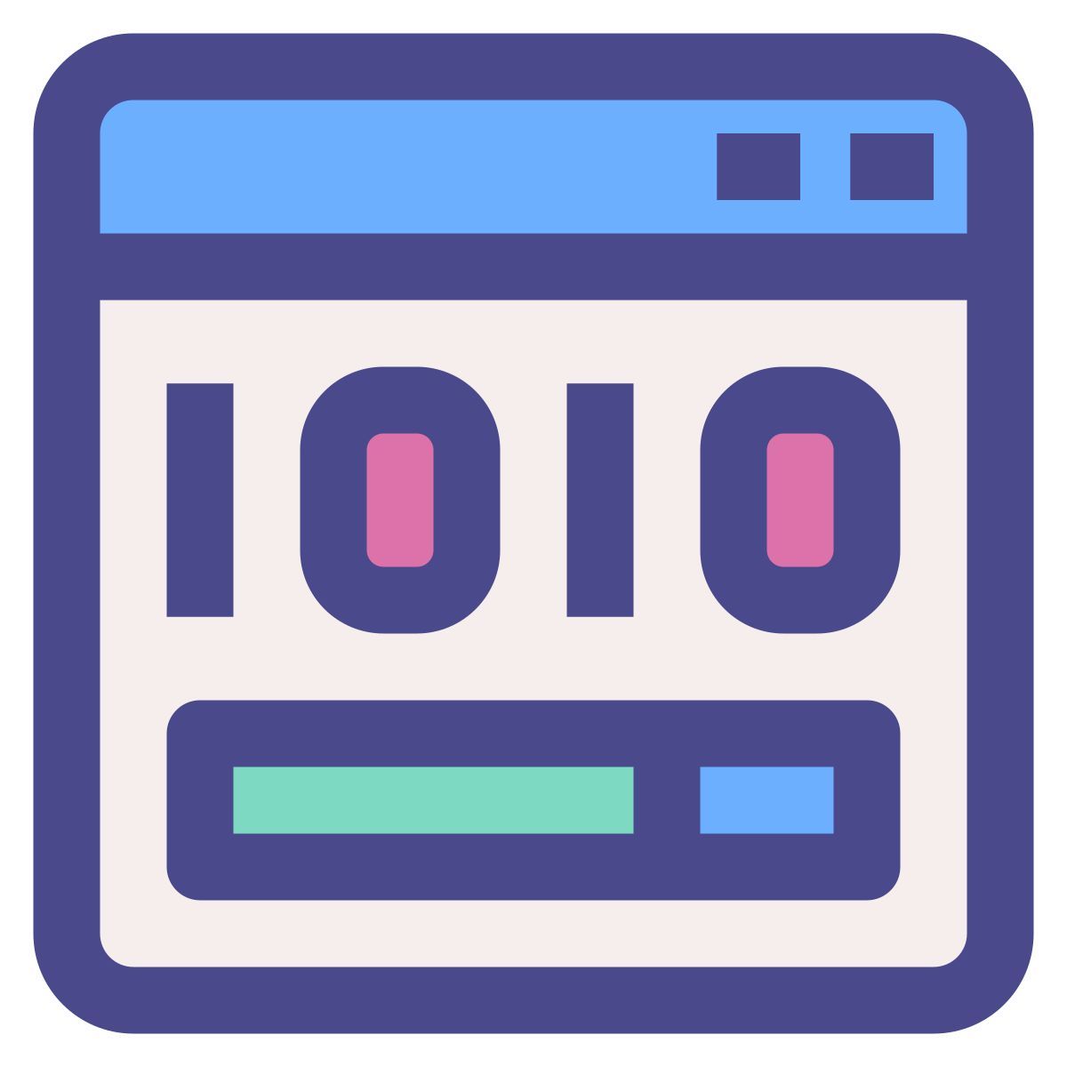 binary code icon