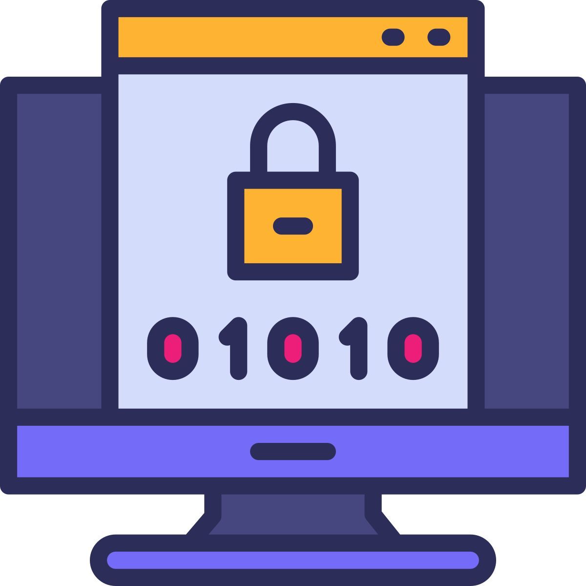 binary code icon