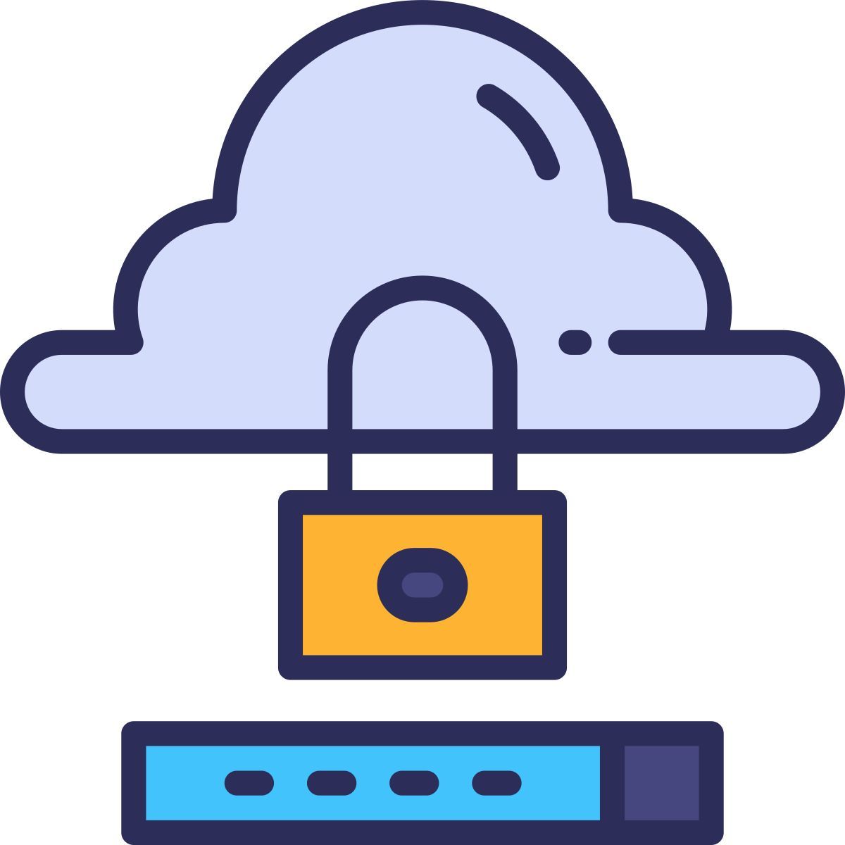 cloud privacy icon