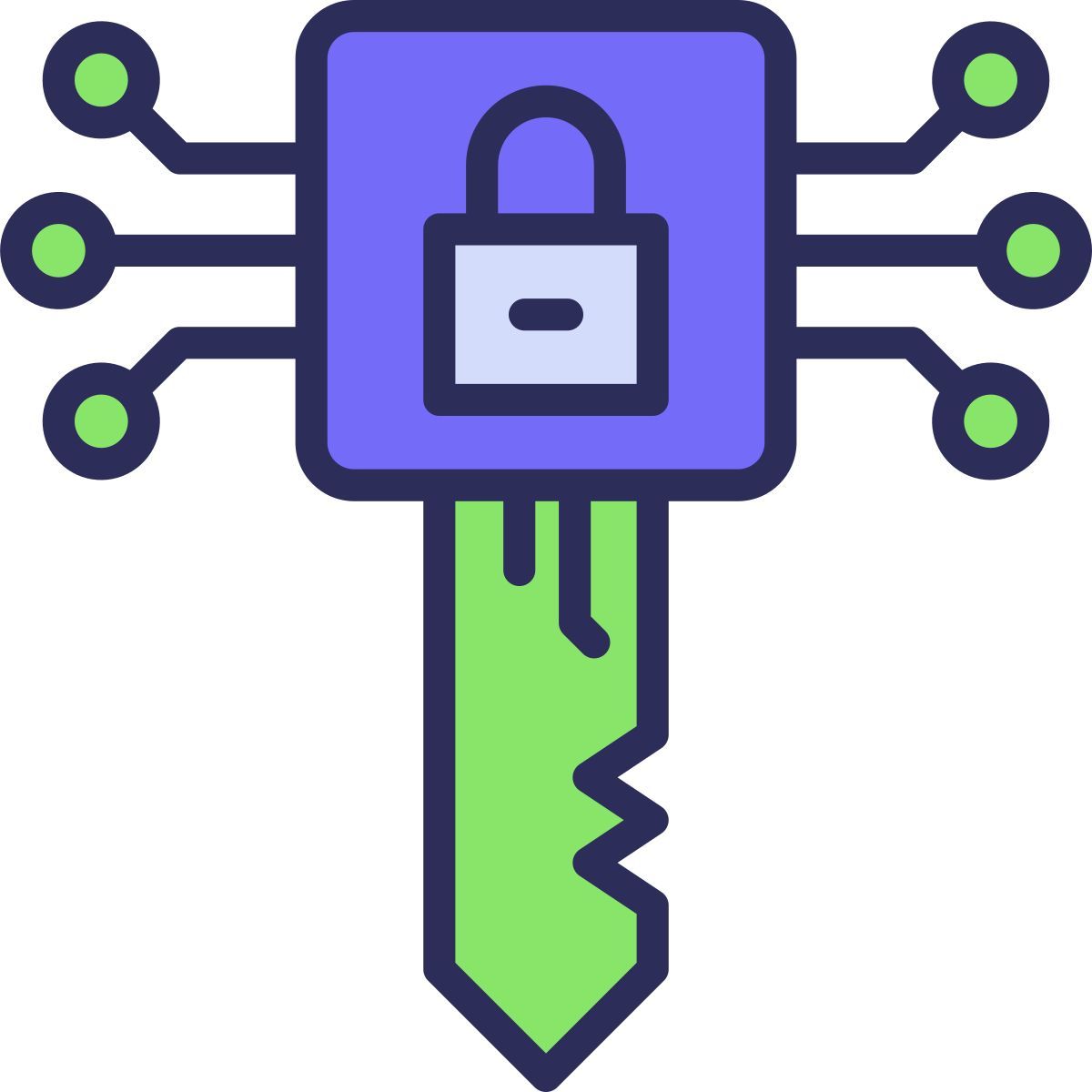 clé numérique icon