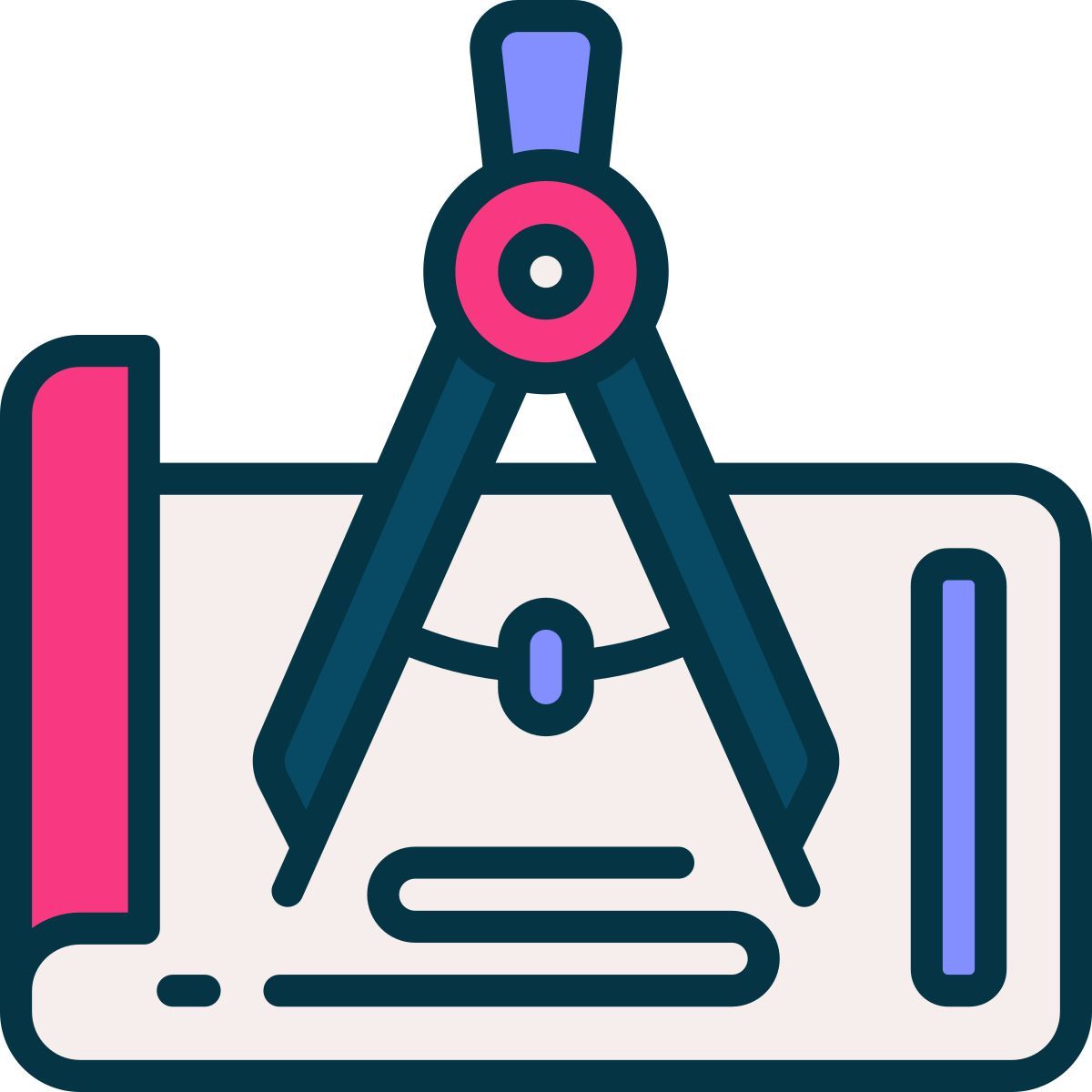 compasso de desenho icon