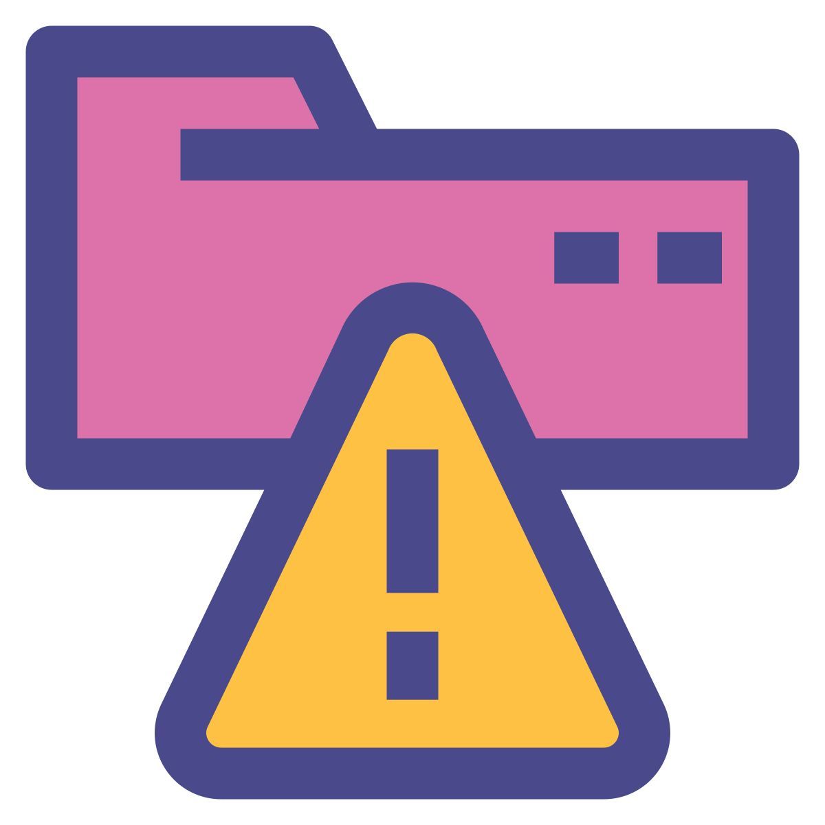 folder alert icon