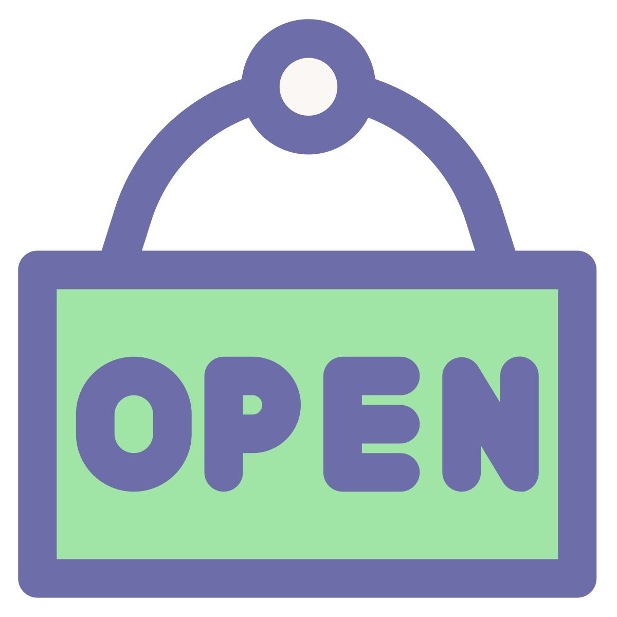 open sign icon