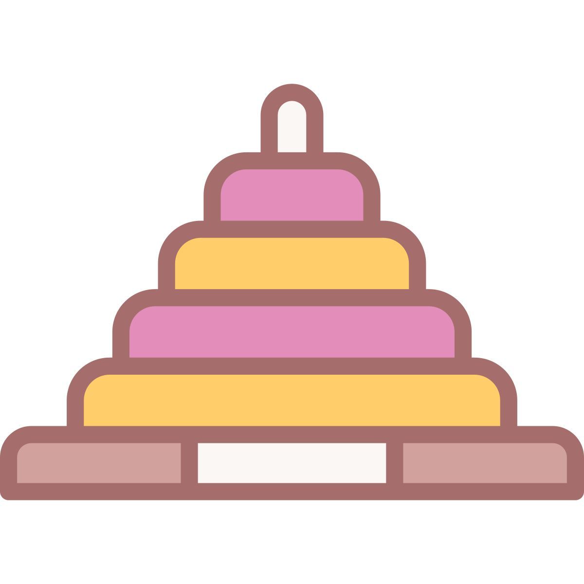 stacking ring icon