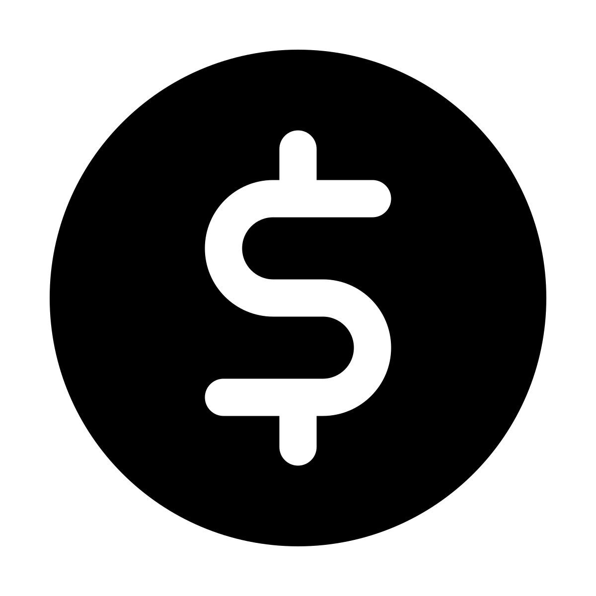 círculo del dólar icon