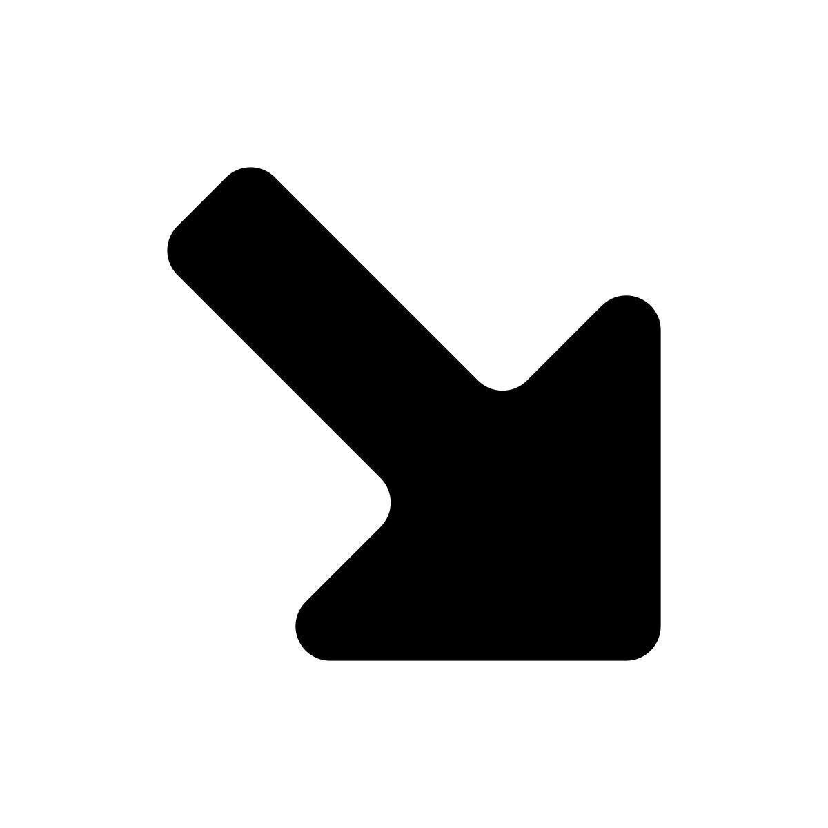 así flecha lg abajo derecha icon