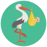 stork with-bundle icon