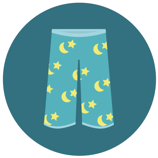 Pajama Pants icon in Infographic Style