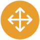 resize four-directions icon