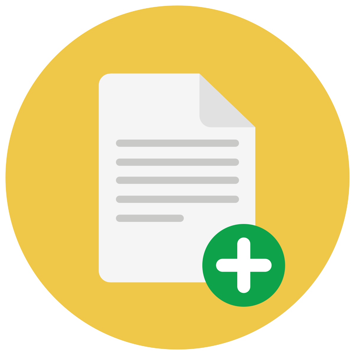 infographic style add file icon