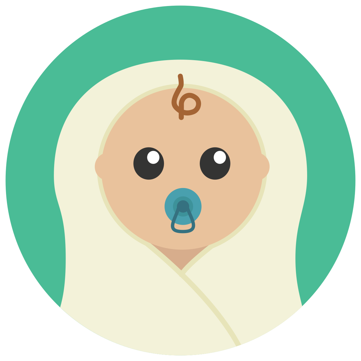 infographic style babys room icon