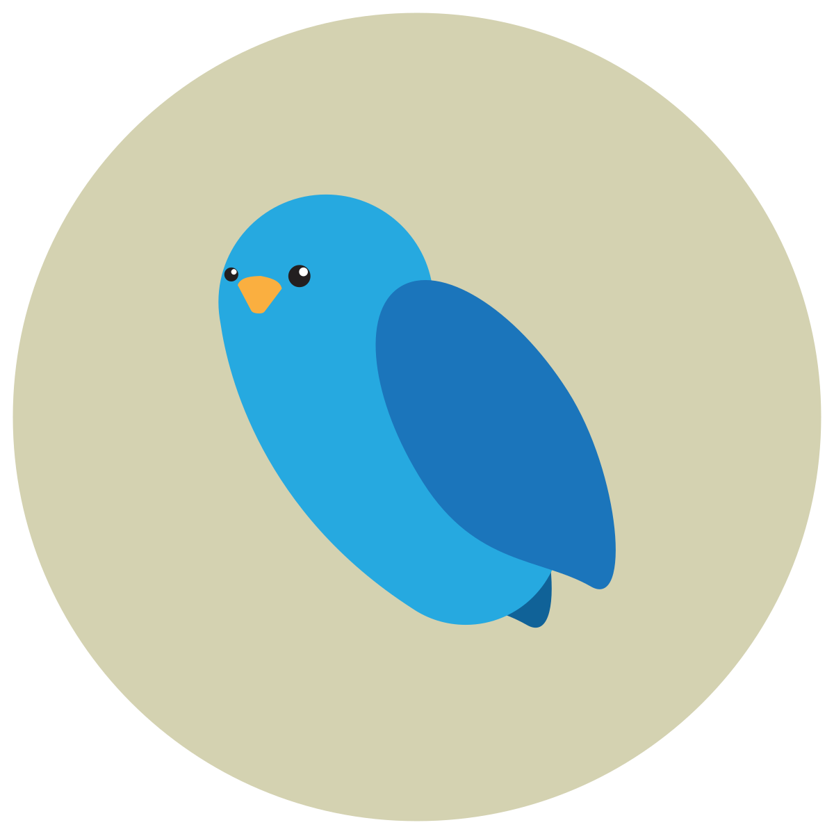infographic style bird icon