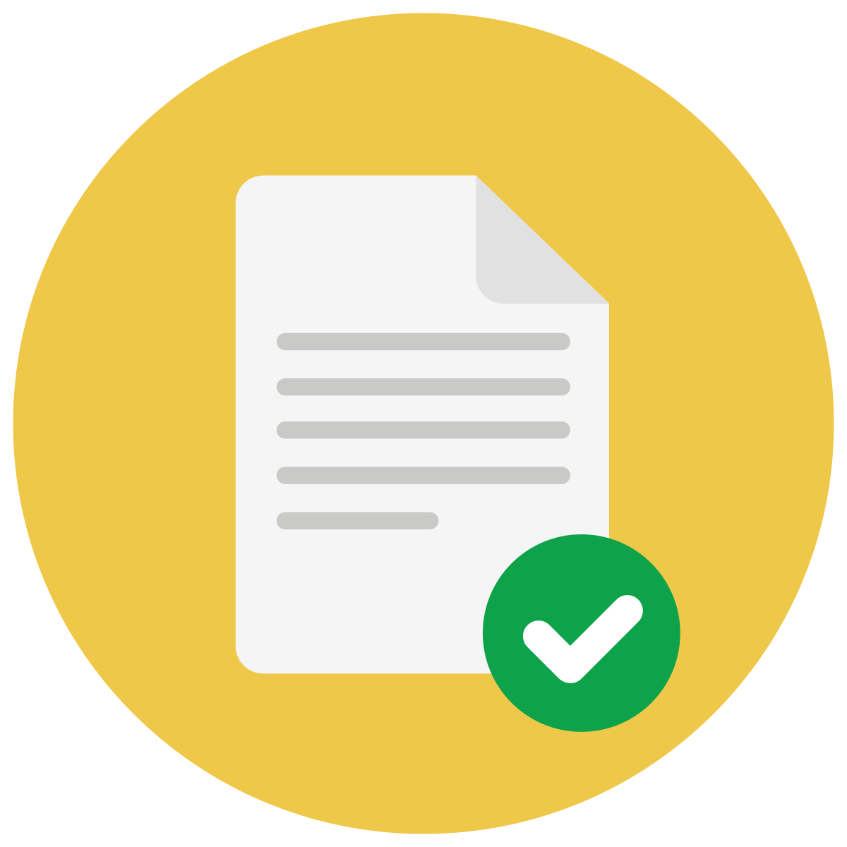 infographic style check file icon