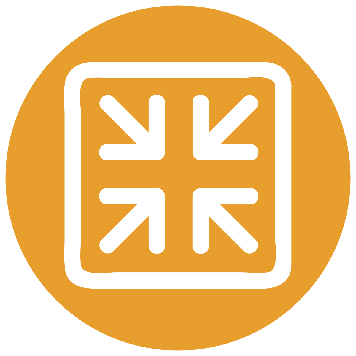 infographic style collapse icon