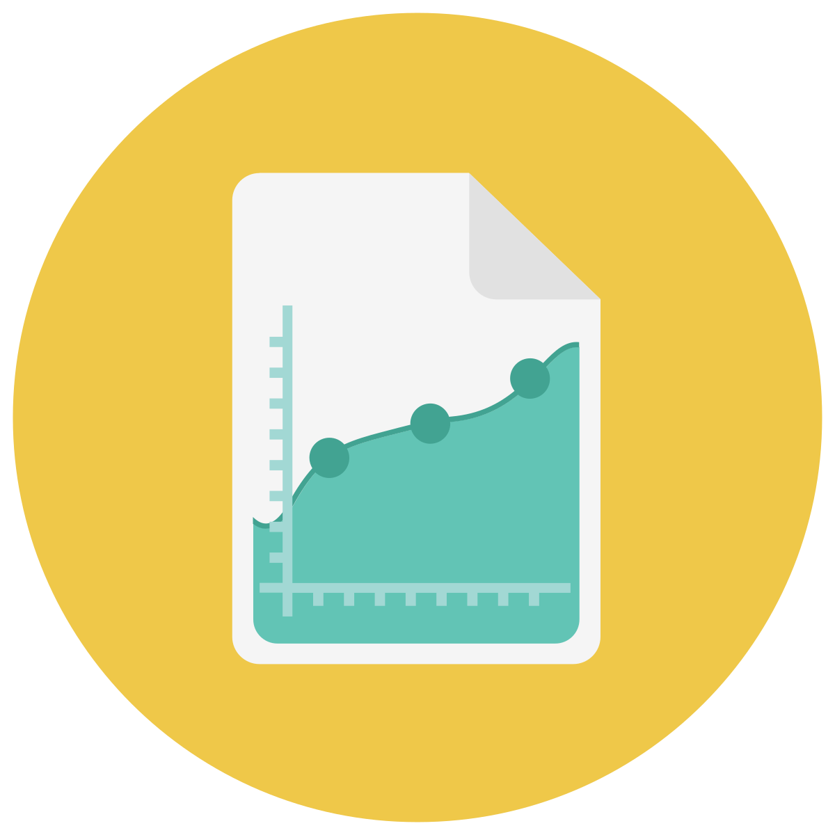 infographic style combo chart icon