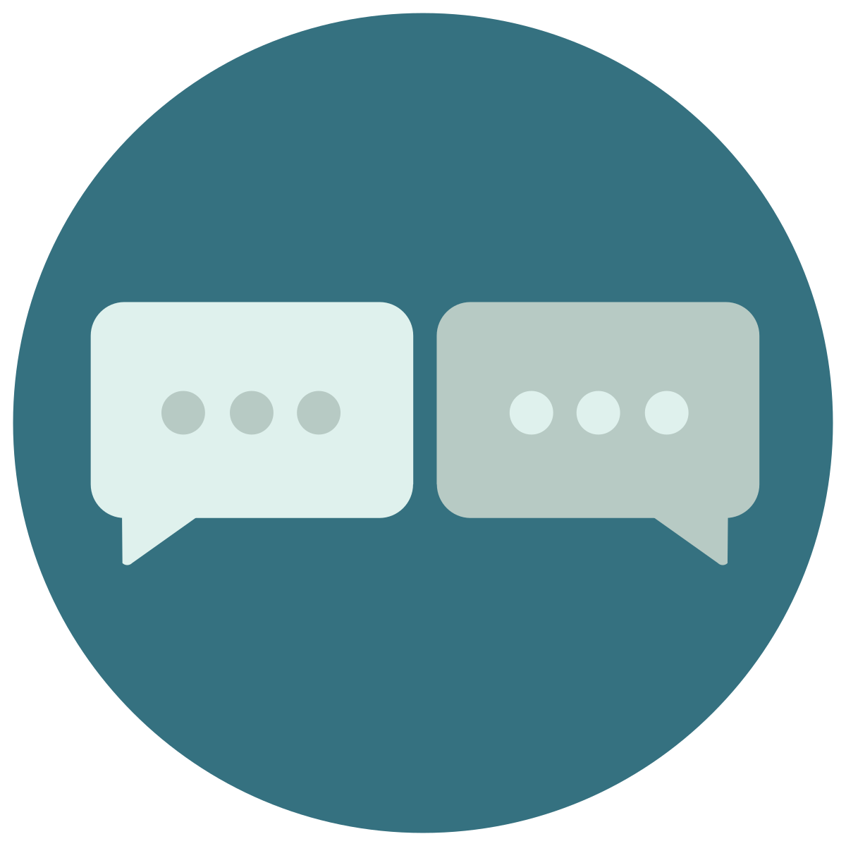 infographic style communication icon