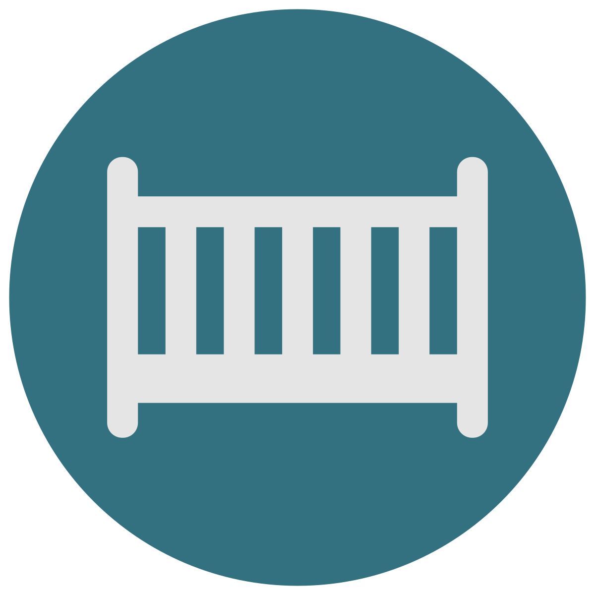 infographic style 어린이 침대 icon