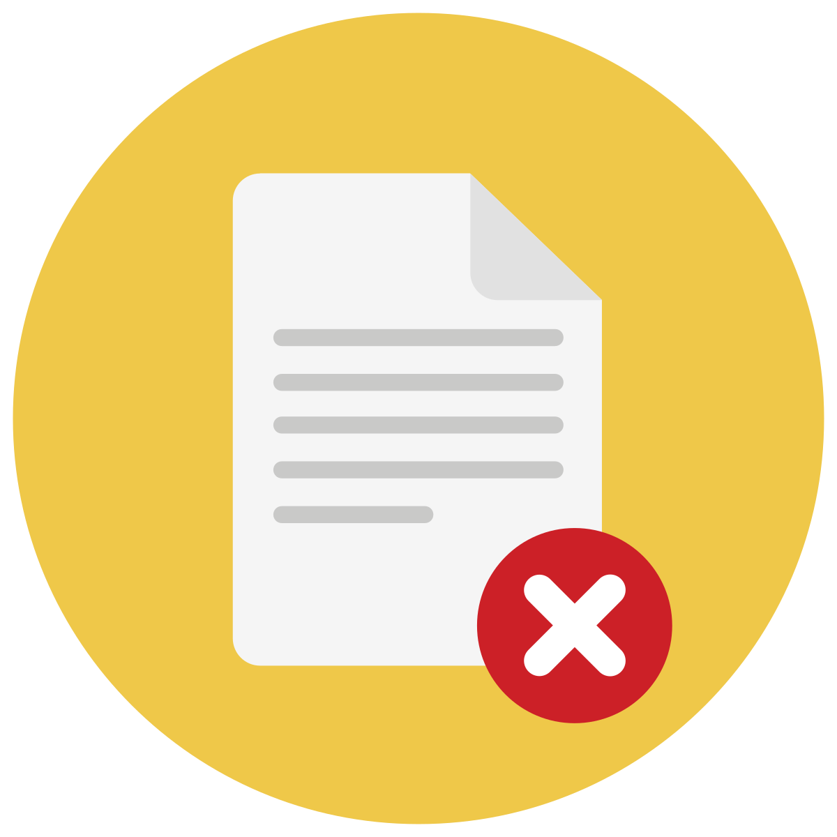 infographic style delete file icon