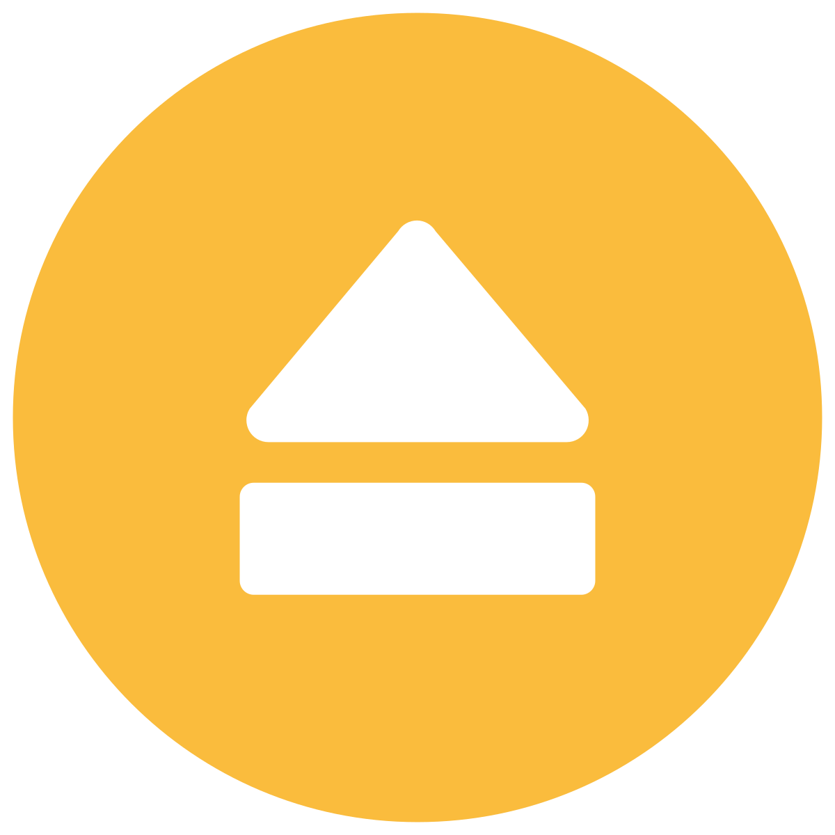 infographic style eject icon