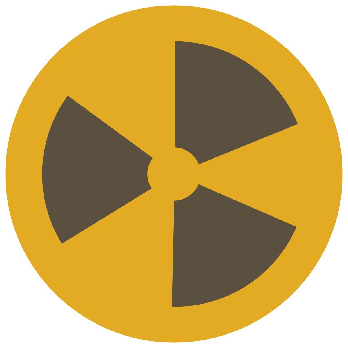 infographic style nuclear icon
