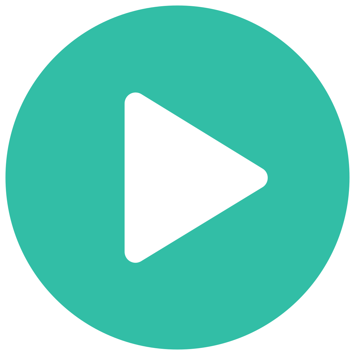 infographic style play icon