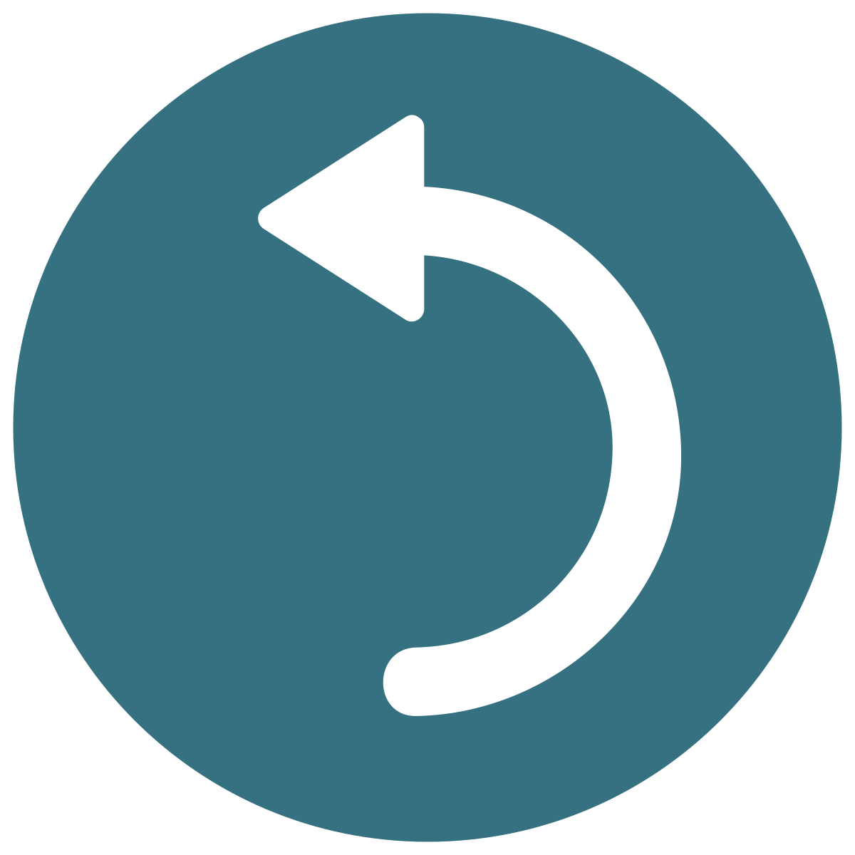 infographic style rotate left icon
