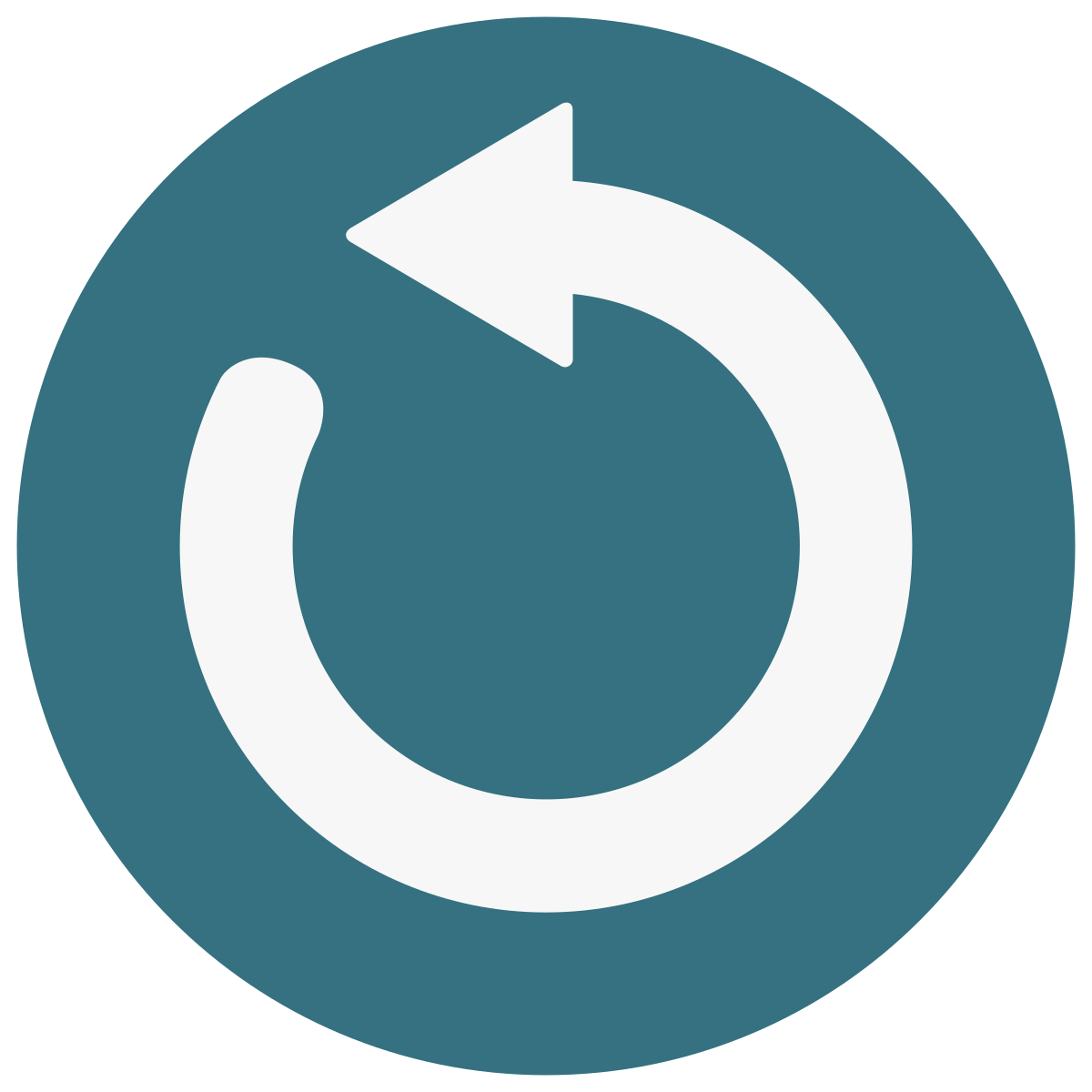 infographic style rotate icon