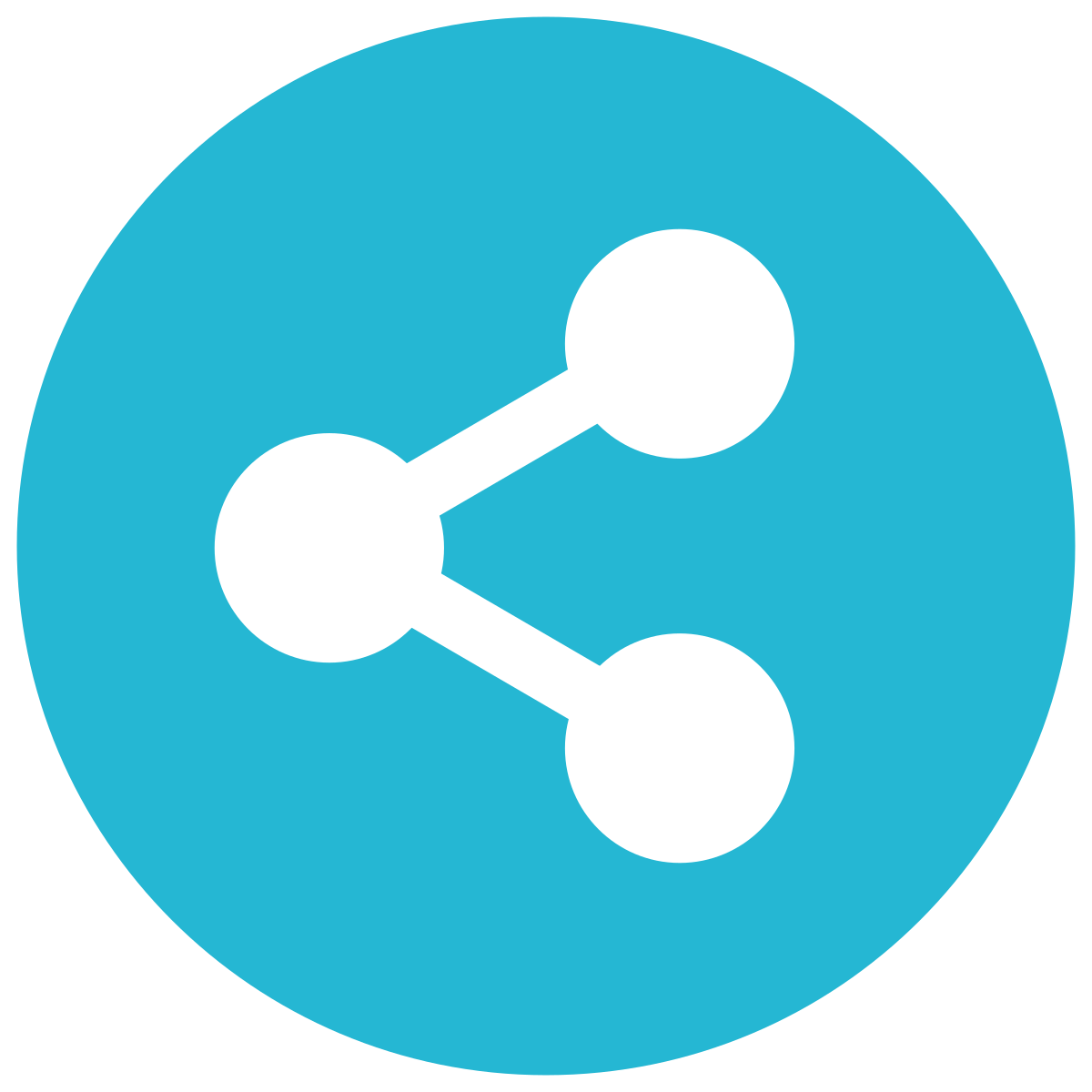 infographic style share icon