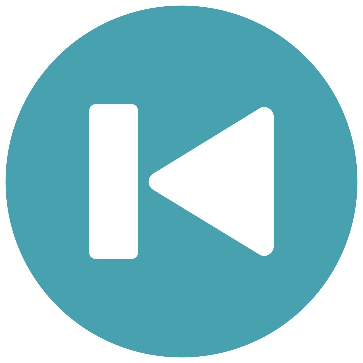 Skip To Start Icon In Ice Cream Style