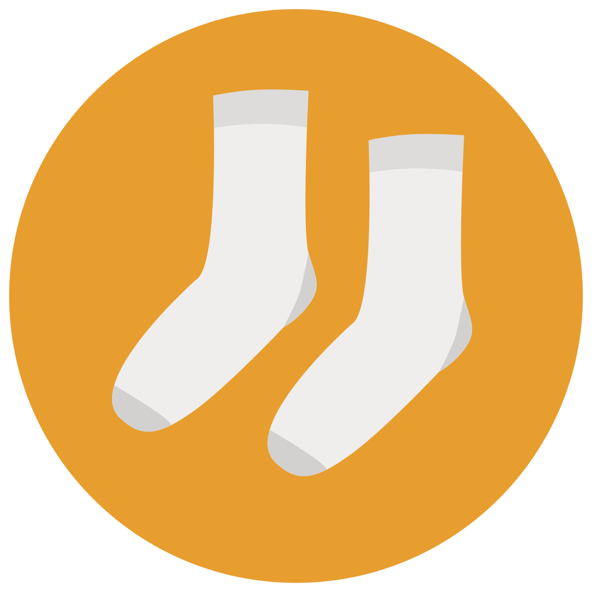 infographic style socks icon