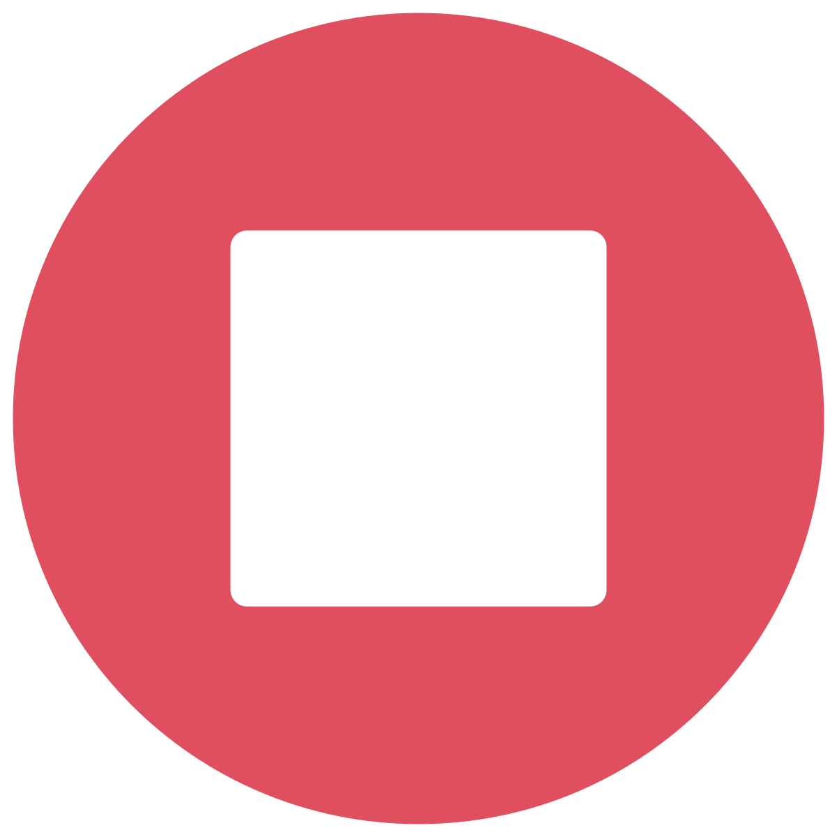 infographic style stop icon