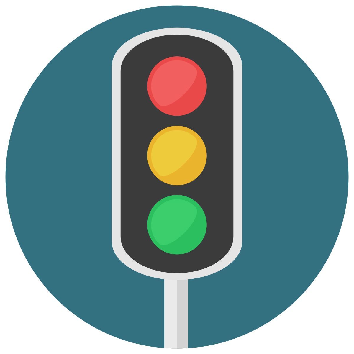 Traffic Light Icon Green