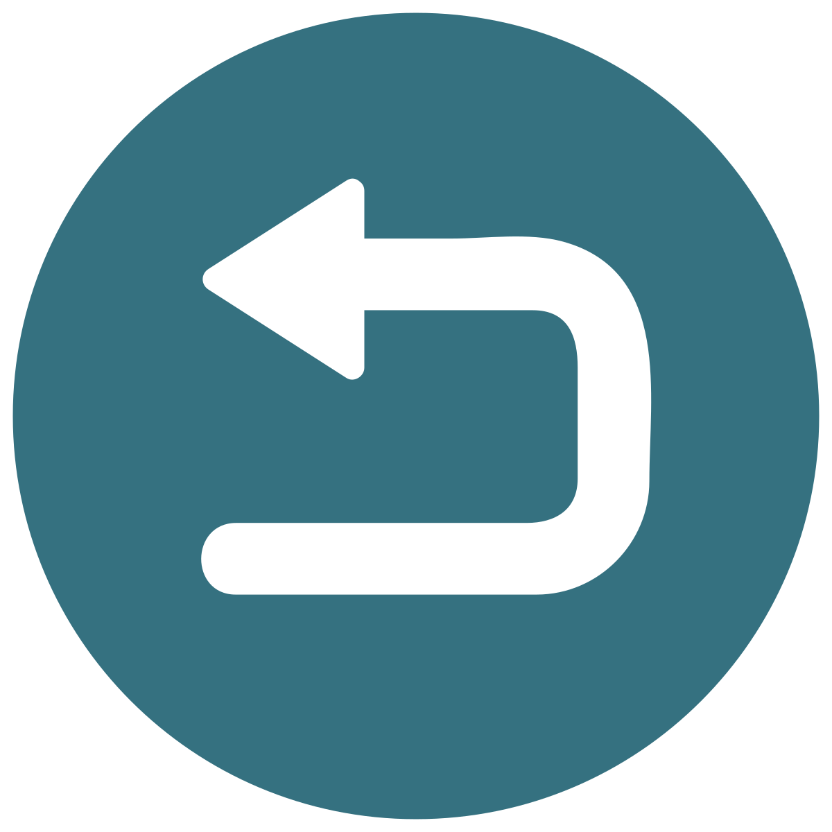 infographic style undo icon