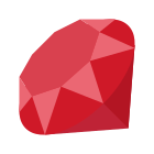 Ruby Programming Language icon in Windows 11 Color Style