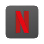 Netflix logo representing a Netflix homepage clone project