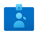 Name Tag Woman Horizontal icon in Windows 11 Color Style