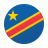 Democratic Republic Congo Flag Circle icon
