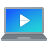 Laptop Play Video icon