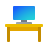 책상에 PC icon