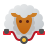 Sheep on Bike icon