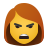 Femme en colère icon
