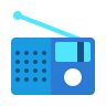 Radio Station icon in Ice Cream Style